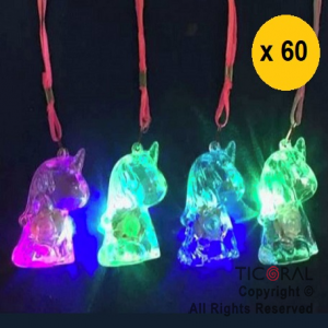 COLGANTE LUMINOSO UNICORNIO ACRILICO X 60